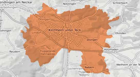 Mietspiegelkarte Kirchheim unter Teck Kirchheim